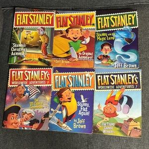 6 Flat Stanley Books Christmas Original Magic Lamp Adventures Flat Again Capital